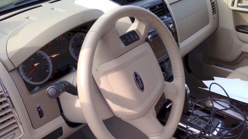 Hackers control car's steering and brakes